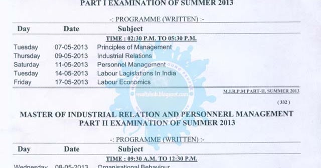 Mirpm 1sem rtmnu time table summer 18