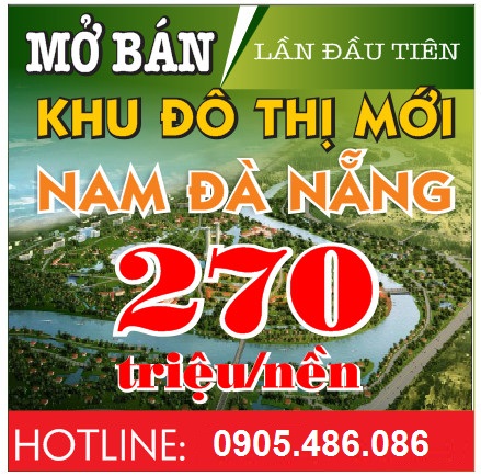 nhận đặt chỗ và mở bán đất nền nam đà nẵng