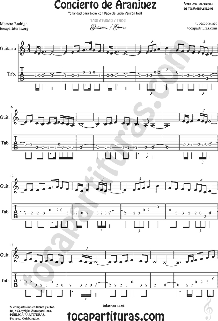 En Aranjuez Con Tu Amor Partitura Pdf Merge