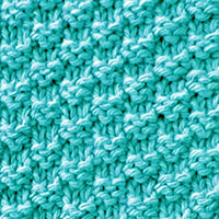 Learn Double Moss Knit Purl Pattern with our easy to follow instructions at HandKnittingStitches.com