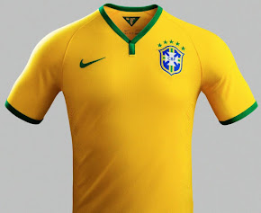 ブラジル代表 2014年W杯ユニフォーム-ホーム-Nike