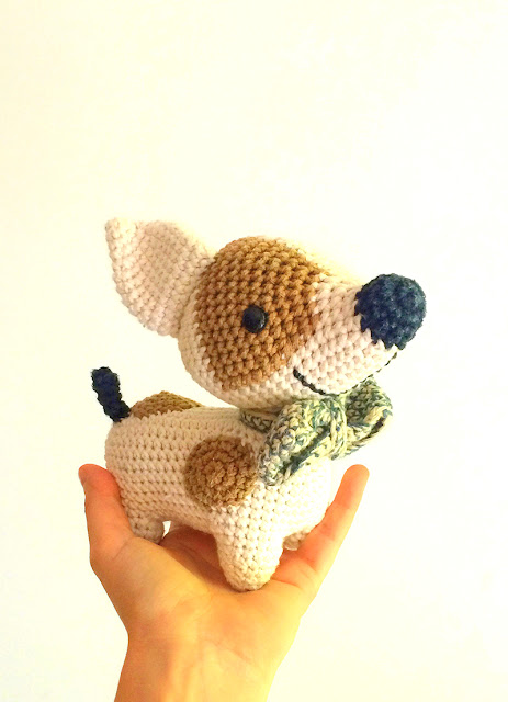 amigurumi jack russell dog crochet pattern