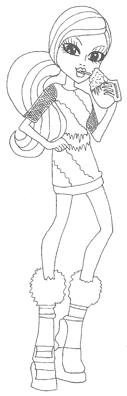Abbey Bominable Coloring Pages Free Printable Monster High Coloring Pages Abbey