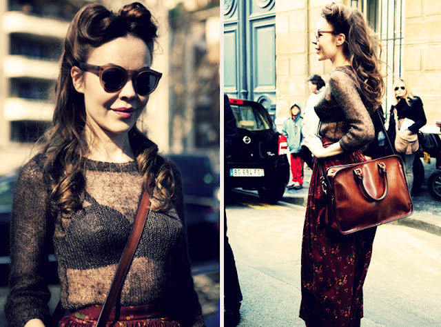 Street Style and Style Icon: Ulyana Sergeenko stylist, blogger at fashion week
