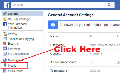 how to add phone number to your facebook account