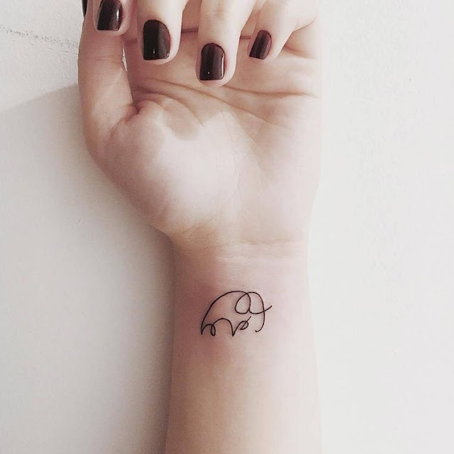 Tatuagens femininas de elefante Tatuagens femininas de elefante