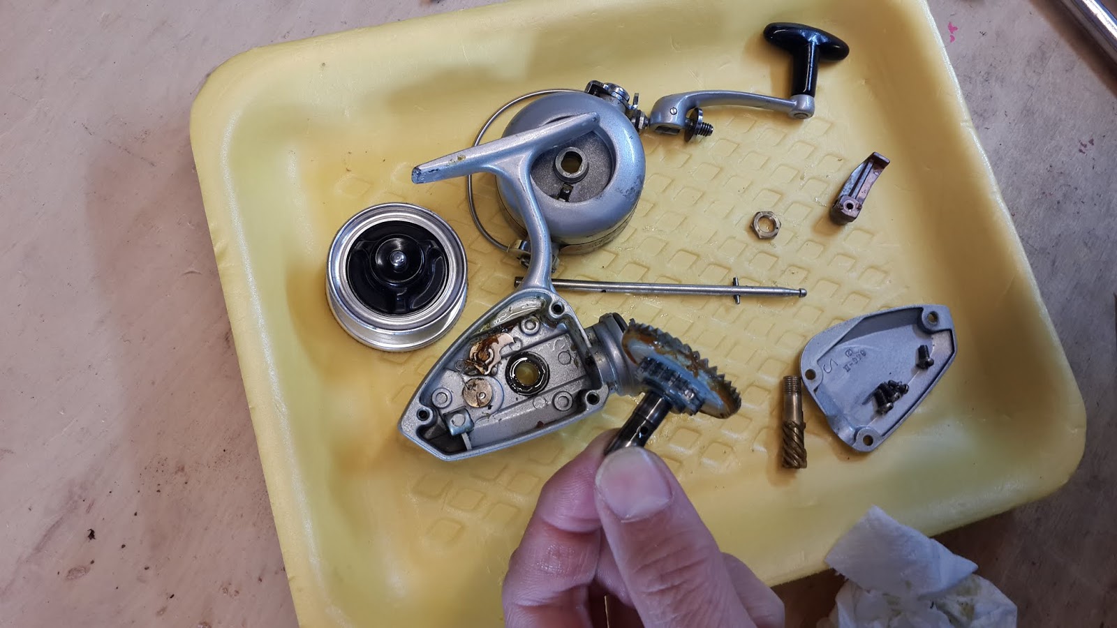 HyperGauge Vintage Pflueger 640II fishing reel rebuild Think of Dad