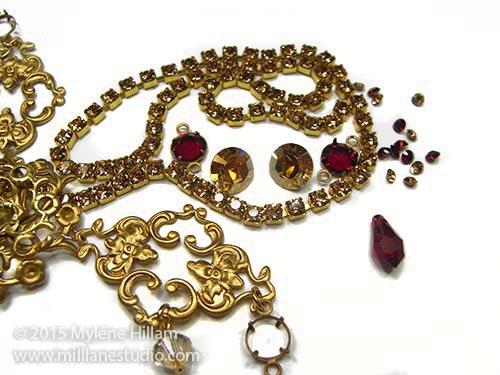 Wedding jewellery components in Siam and Golden Shadow