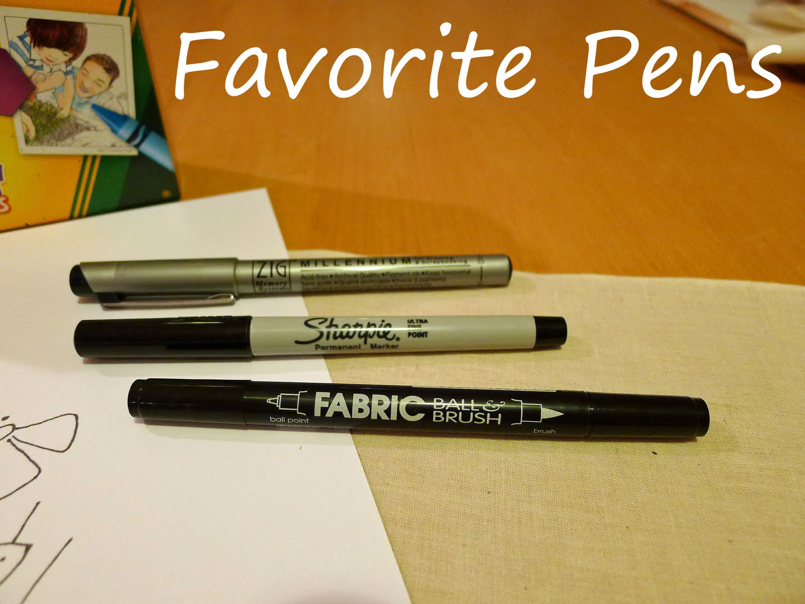 Pieces by Polly: Pen Options for Faux Embroidery