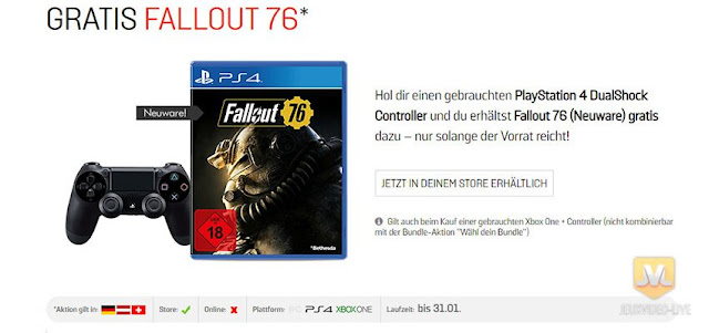 متجر Gamestop يحاول التخلص من لعبة Fallout 76 بطرق غريبة جدا 
