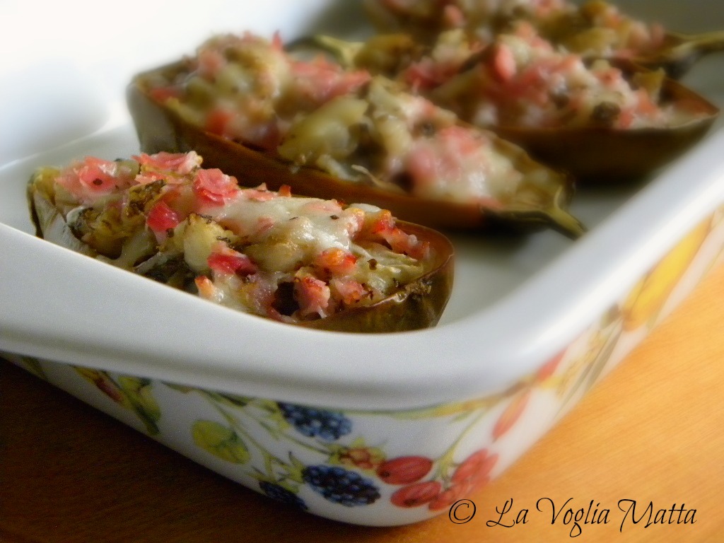 La Voglia Matta Melanzane bianche al forno con Asiago e prosciutto di