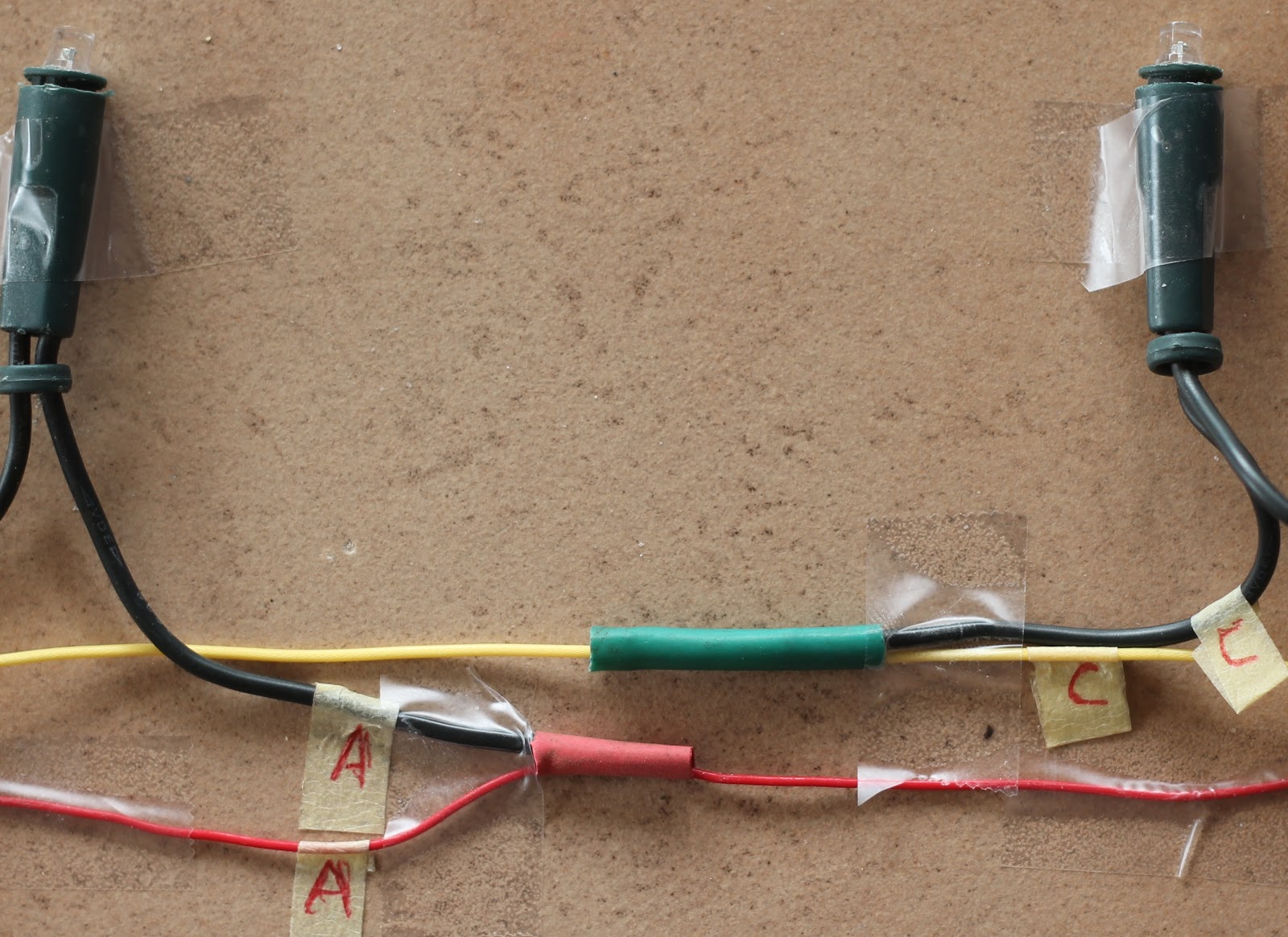 DIY Christmas lights Modify Convert 120VAC set of LED lights to