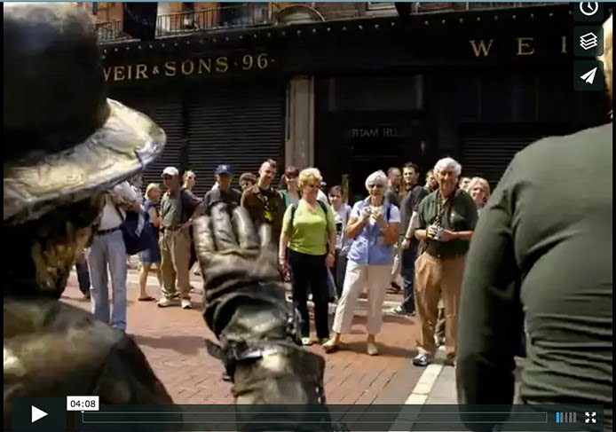 walking through GRAFTON STREET