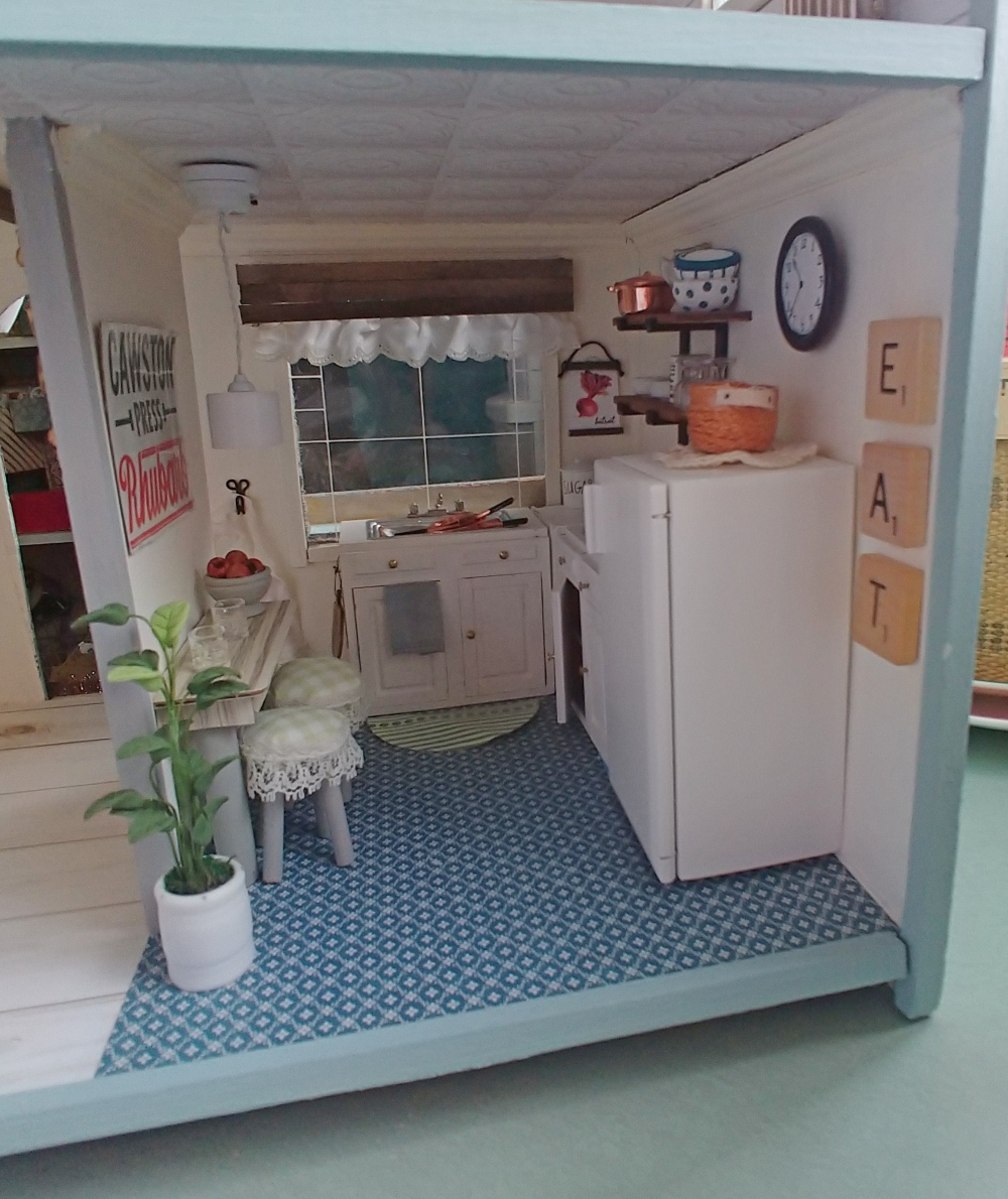 Dollhouse Kitchen Reveal Little Vintage Cottage