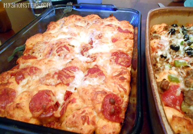 Pizza Bake recipe Super easy weeknight dinner idea: Grands! Pizza Bake recipe at /