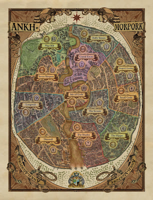 Ankh-Morpork - The City and the game board