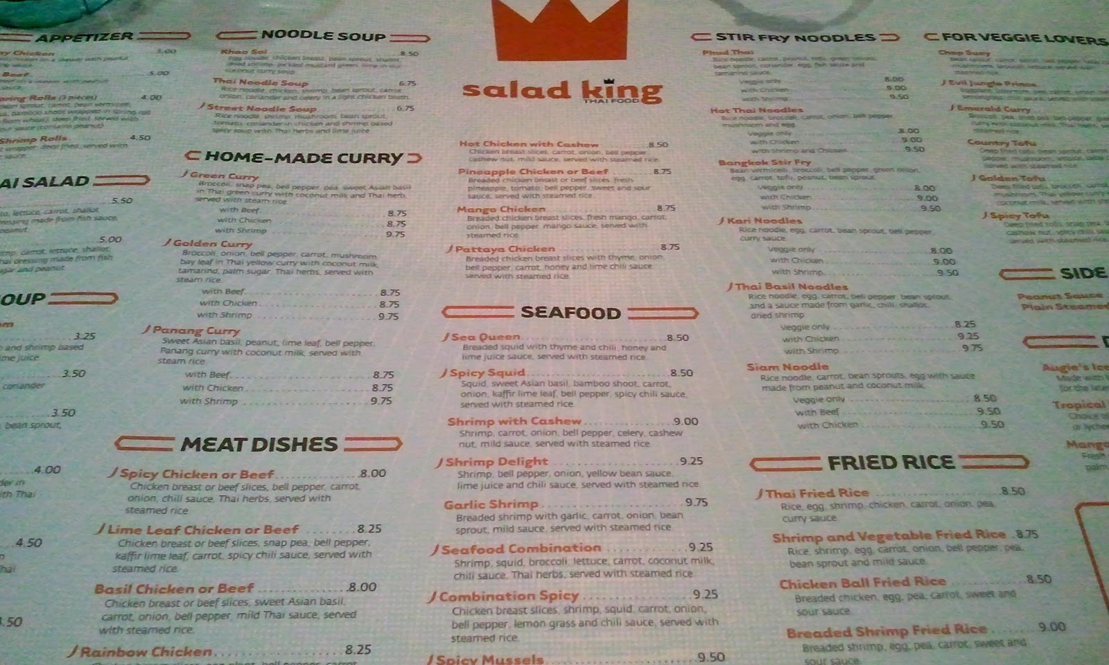 three purple plates salad king