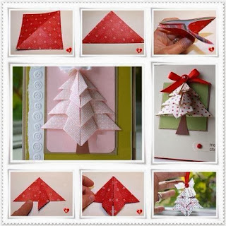 Arbol de Navidad con Papel de Regalo, Origami 