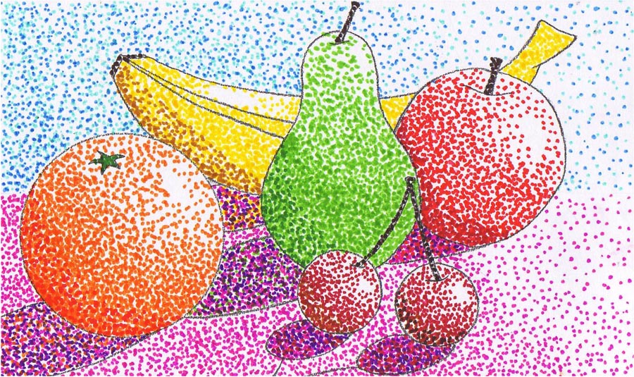 Educación Artística Dibujos en puntillismo Educación Artística Dibujos en puntillismo