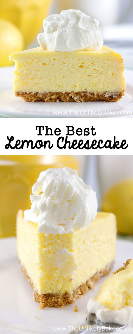 The Best Lemon Cheesecake. Ever