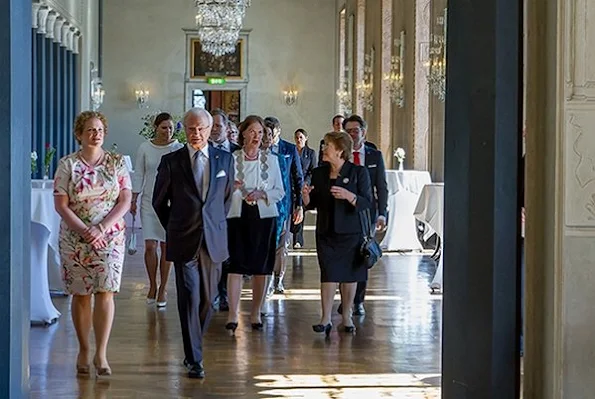 King Carl Gustaf and Queen Silvia of Sweden, Crown Princess Victoria, Prince Daniel and Prince Carl Philip of Sweden held a lunch in honour of Chilean President Michelle Bachelet 