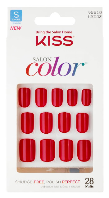 kit de Salon Color da KISS New York unha postica colorida vermelha