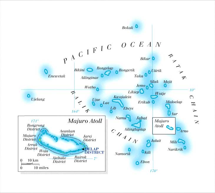ISLAS MARSHALL MAPAS GEOGRÁFICOS DE LAS ISLAS MARSHALL