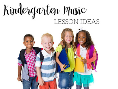 Kindergarten music lesson ideas: This blog post includes a sample Kindergarten lesson plan with specific written out directions, as well as a link to another free lesson!