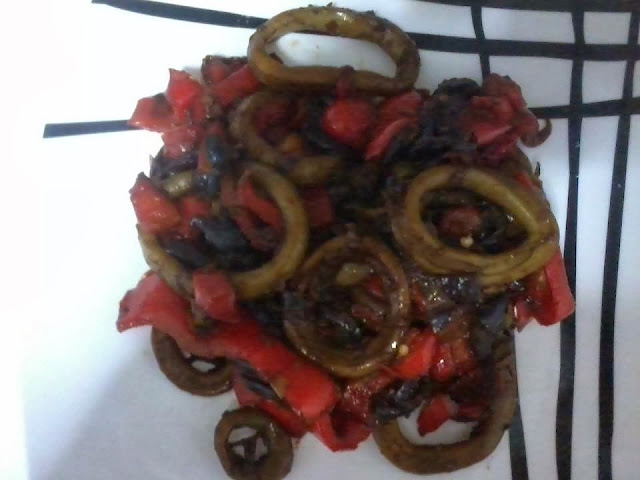 lula com pimentão e cebola light Receita de lula com pimentão e cebola light
