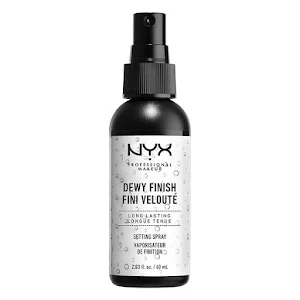 Review NYX Setting Spray Dewy Finish untuk kulit berjerawat