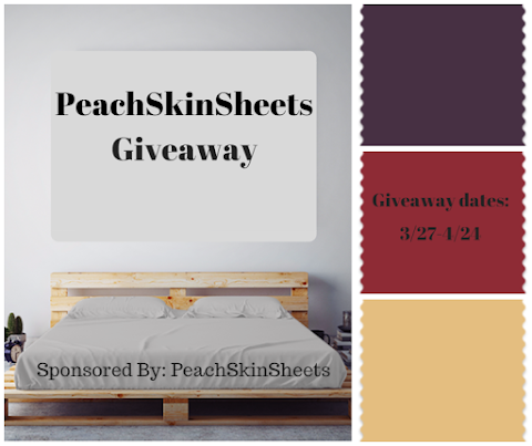 PeachSkinSheets Giveaway! #PeachSkinSheets #AllAboutMyDeals