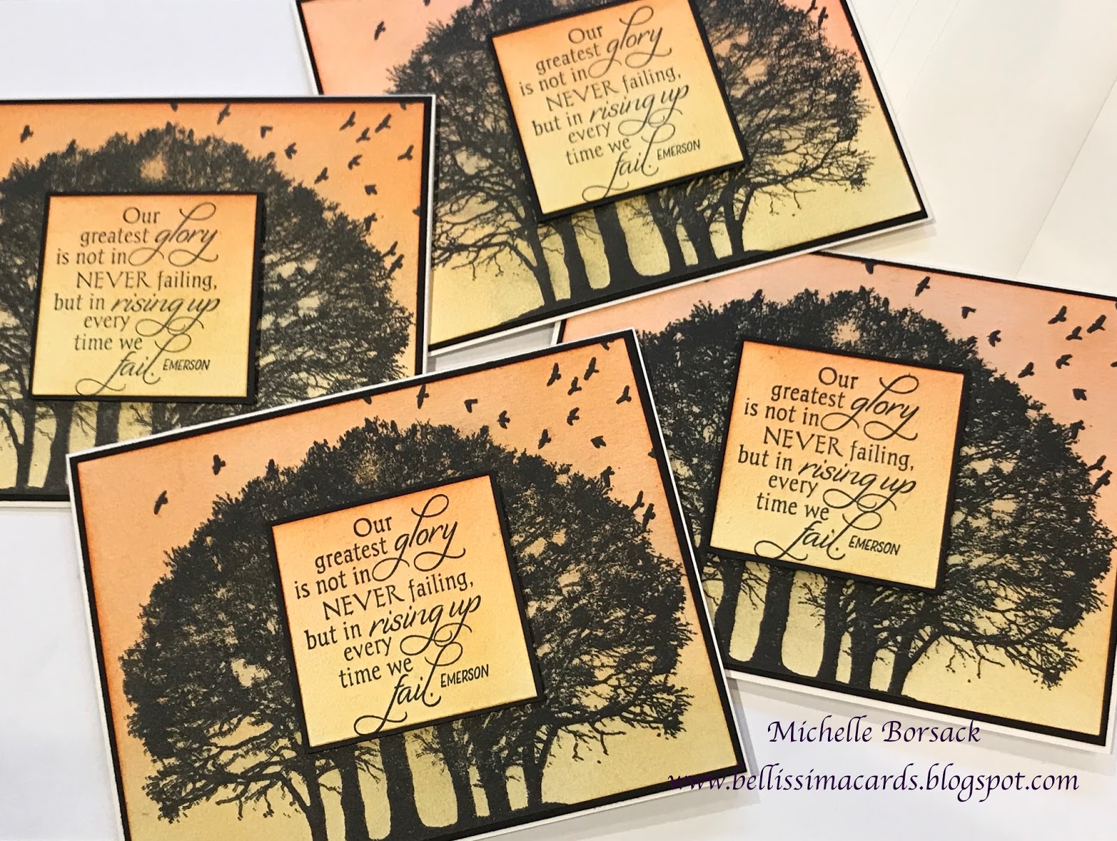 Bellissima Cards Revisiting Silhouette Card Making