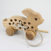 TTT41, Threading Rabbit, Lotes Wooden Toys TTT41, Threading Rabbit, Lotes Wooden Toys