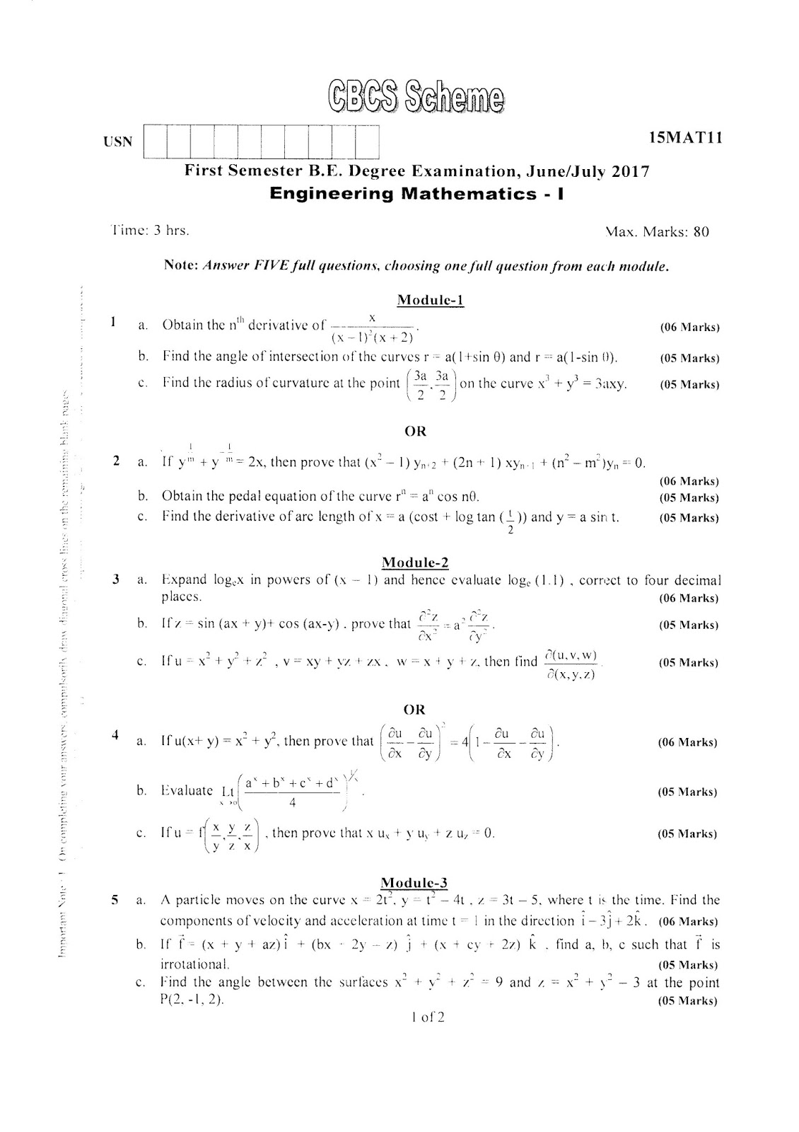 Vtu Be Page 2 Vtu Syllabus