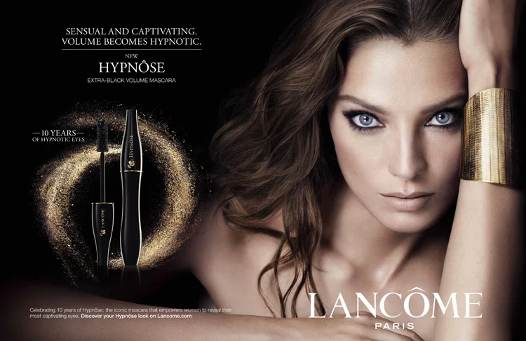 Lancome Hypnose Mascara Campaign 2014 featuring Daria Werbowy