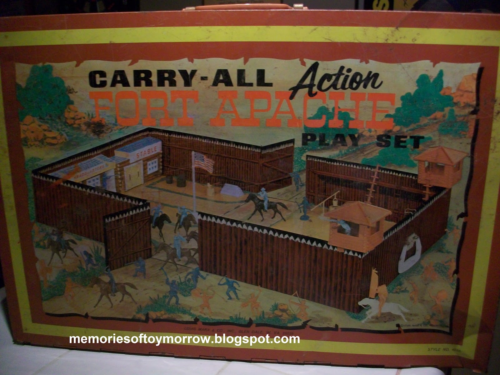 Memories of Toymorrow My new Marx Fort Apache Playset got attacked by