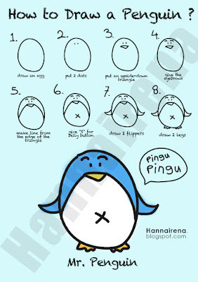 How to draw easy penguin?