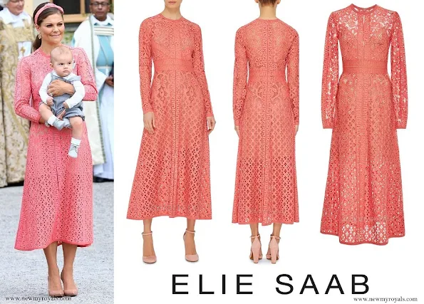 Crown Princess Victoria wore ELIE SAAB Guipure Lace Dress