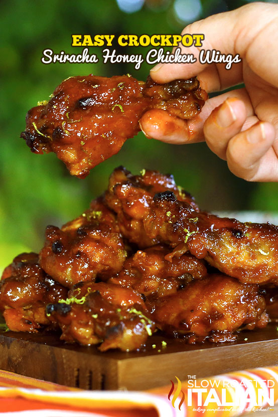 Easy Crockpot Sriracha Honey Chicken Wings With Video