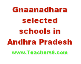 Gnaanadhara selected schools in Andhra Pradesh