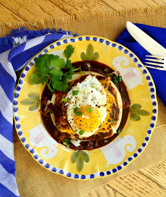 This is How I Cook Red Chile, Chorizo and Cheese Breakfast Enchiladas