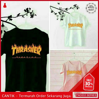 FNC033T37 Tshirt Thrasher Tumbrl Tee Wanita Spandek murah Serba 30 Ribuan