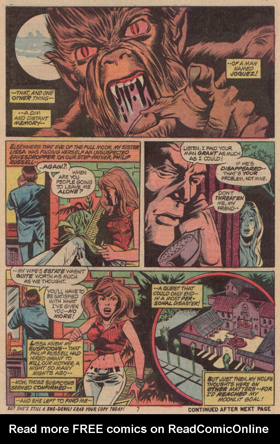 Read online Werewolf by Night (1972) comic -  Issue #3 - 7