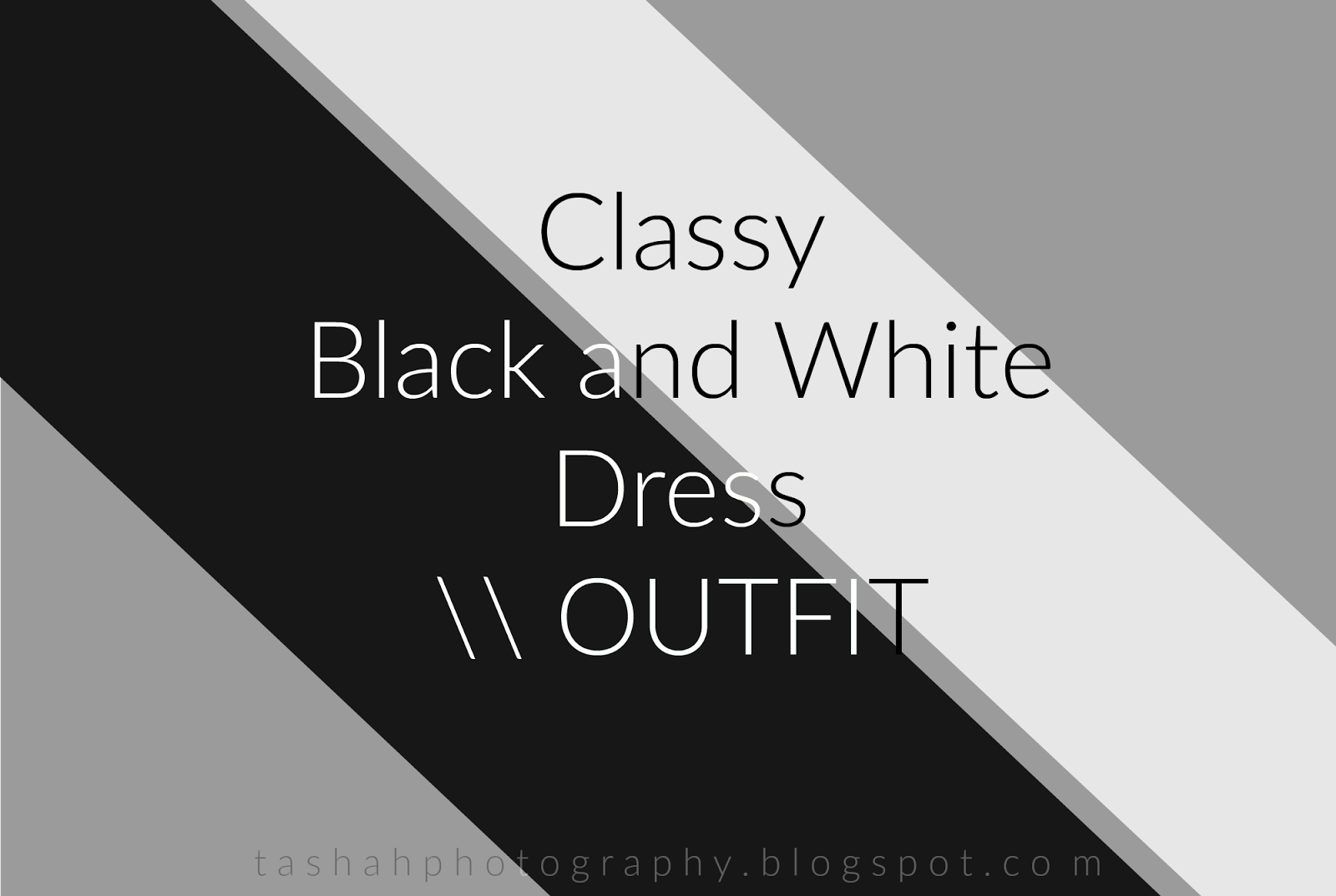 Simple Things Classy Black and White Dress \\ OUTFIT