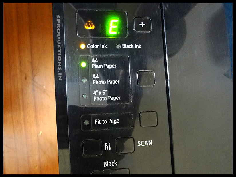SharPro: Easiest to E16 error - Pixma printers