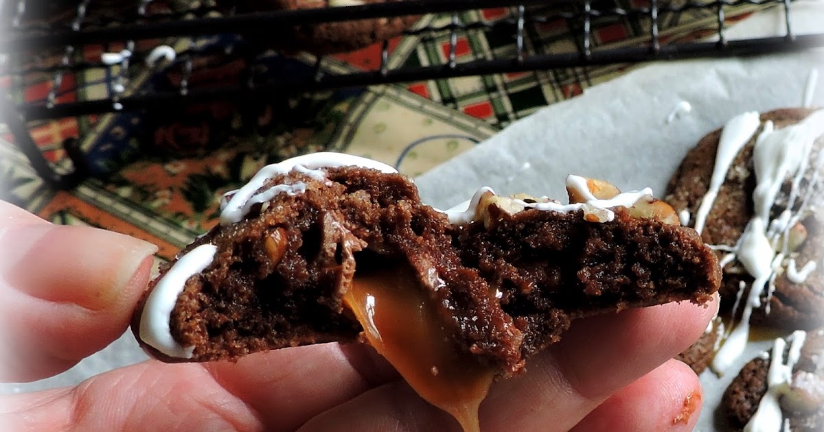 The English Kitchen Caramel Stuffed Chocolate Cookies