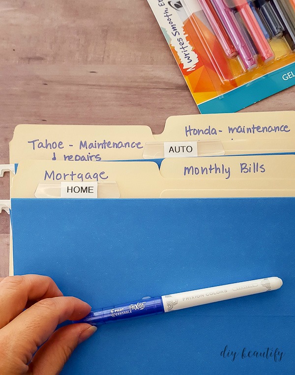 DIY Home Filing System in a Blanket Chest or Trunk DIY Beautify Creating Beauty at Home