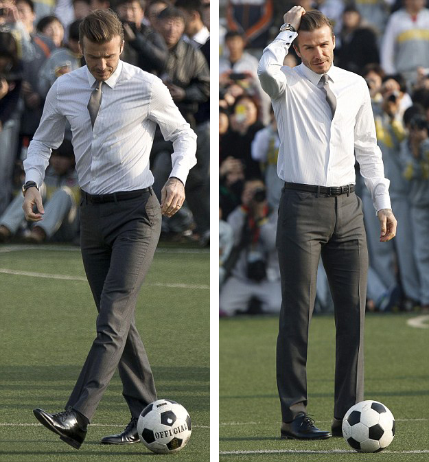 David Beckham's Derrière On Full Display In Super Tight Pants | Oh yes I am