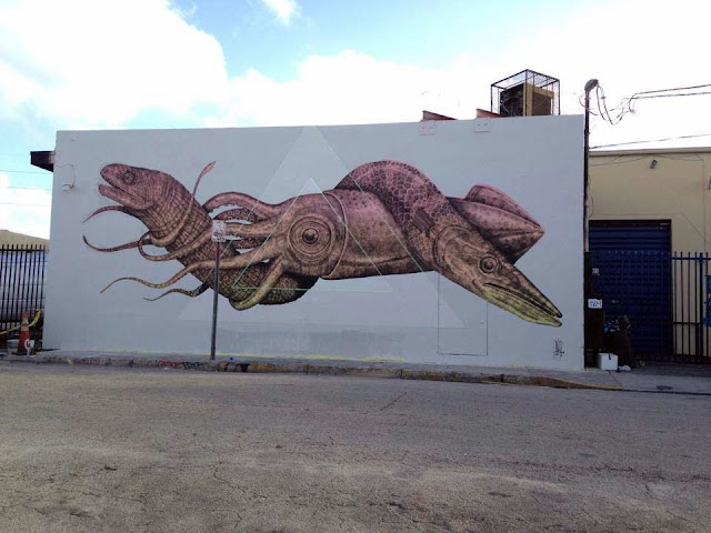 Street Art By Puerto Rican Artist Alexis Diaz In Miami USA for Art Basel 2013. 2