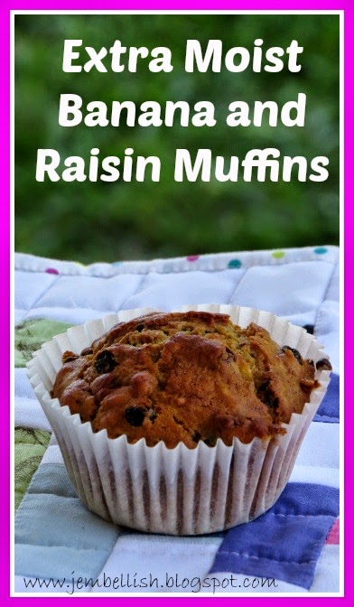 Extra Moist Banana and Raisin Muffins